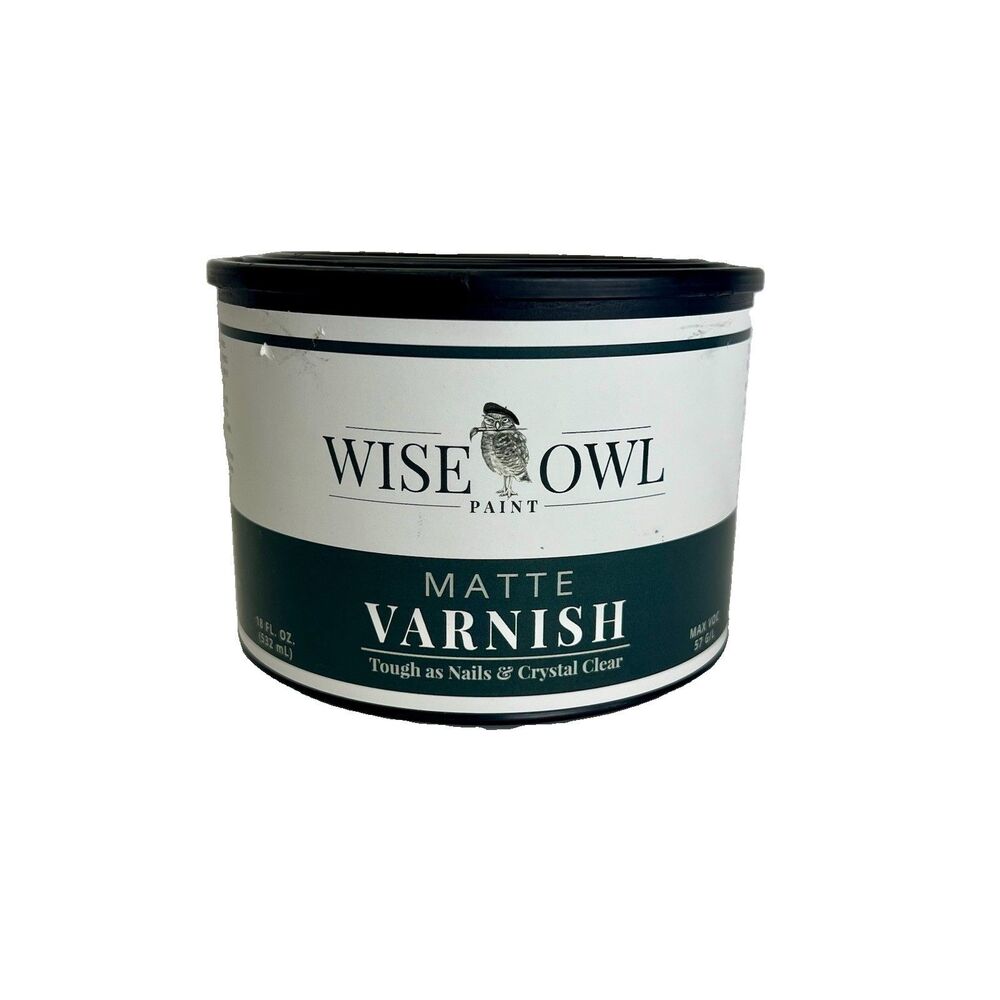 Wise Owl Varnish Matte 18oz Clear Unopened Water Cleanup
